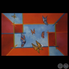 MARIPOSAS - Óleo sobre tela de JUAN PABLO PISTILLI